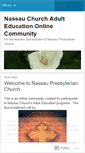 Mobile Screenshot of nassauchurchblog.wordpress.com