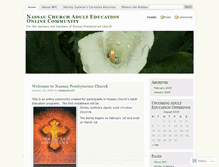 Tablet Screenshot of nassauchurchblog.wordpress.com