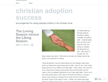 Tablet Screenshot of christianadoptionsuccess.wordpress.com