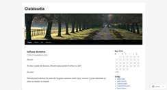 Desktop Screenshot of clalalaudia.wordpress.com