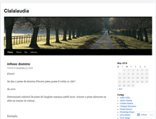 Tablet Screenshot of clalalaudia.wordpress.com