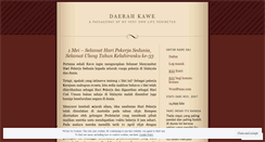 Desktop Screenshot of kawejauh.wordpress.com
