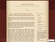 Tablet Screenshot of kawejauh.wordpress.com