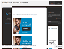 Tablet Screenshot of bidetreviews.wordpress.com