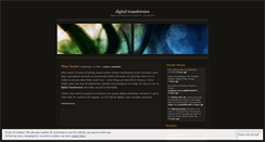 Desktop Screenshot of digitaltransference.wordpress.com