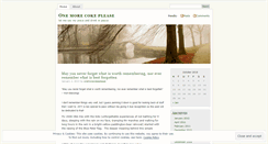Desktop Screenshot of onemorecokeplease.wordpress.com
