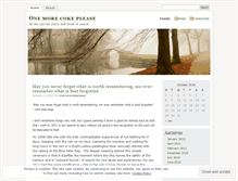 Tablet Screenshot of onemorecokeplease.wordpress.com