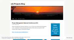 Desktop Screenshot of e2eproject.wordpress.com