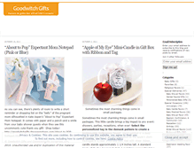 Tablet Screenshot of goodwitchgifts.wordpress.com