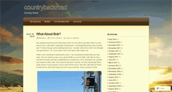 Desktop Screenshot of countrybackroad.wordpress.com