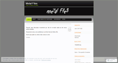 Desktop Screenshot of metalfiles.wordpress.com