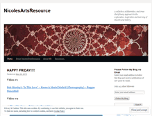 Tablet Screenshot of nicolesartsresource.wordpress.com