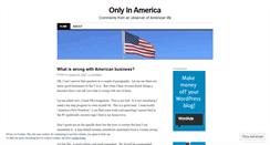 Desktop Screenshot of onlyinamerica.wordpress.com