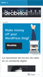 Mobile Screenshot of decibelios.wordpress.com