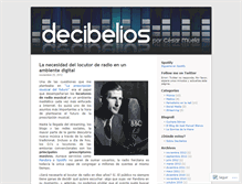 Tablet Screenshot of decibelios.wordpress.com