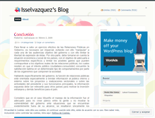 Tablet Screenshot of isselvazquez.wordpress.com