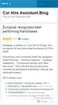 Mobile Screenshot of carhireassistant.wordpress.com