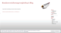 Desktop Screenshot of krankenversicherungsvergleich24.wordpress.com