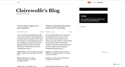Desktop Screenshot of clairewolfe.wordpress.com