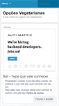 Mobile Screenshot of opcoesvegetarianas.wordpress.com