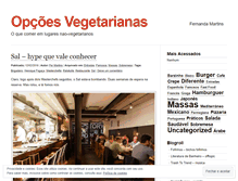 Tablet Screenshot of opcoesvegetarianas.wordpress.com