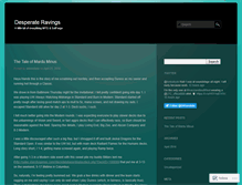 Tablet Screenshot of desperateravings.wordpress.com