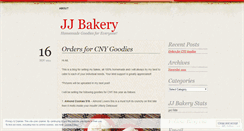 Desktop Screenshot of jjbakery.wordpress.com