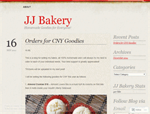 Tablet Screenshot of jjbakery.wordpress.com