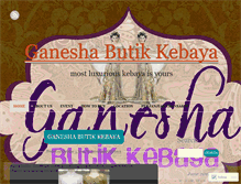 Tablet Screenshot of ganeshabutikkebaya.wordpress.com