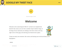 Tablet Screenshot of googlemytweetface.wordpress.com