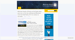 Desktop Screenshot of poetryonthepeaks.wordpress.com