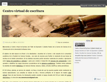 Tablet Screenshot of centrodeescrituravirtual.wordpress.com