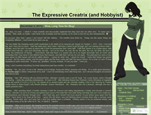 Tablet Screenshot of expressivecreatrix.wordpress.com