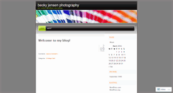 Desktop Screenshot of beckyjensenphotography.wordpress.com