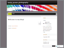Tablet Screenshot of beckyjensenphotography.wordpress.com