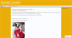 Desktop Screenshot of cosplayconsidered.wordpress.com