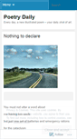 Mobile Screenshot of poetrydaily.wordpress.com