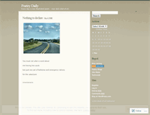 Tablet Screenshot of poetrydaily.wordpress.com