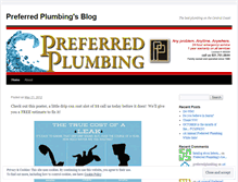 Tablet Screenshot of preferredplumbing.wordpress.com