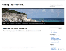 Tablet Screenshot of findingthefreestuff.wordpress.com
