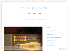 Tablet Screenshot of notquitecarrieb.wordpress.com