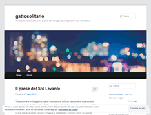Tablet Screenshot of gattosolitario.wordpress.com