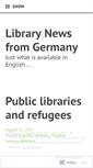 Mobile Screenshot of germanlibnews.wordpress.com