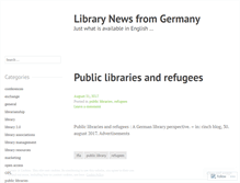 Tablet Screenshot of germanlibnews.wordpress.com