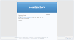 Desktop Screenshot of gospelgeetham.wordpress.com