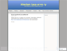 Tablet Screenshot of miestentasaarvory.wordpress.com