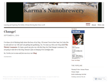 Tablet Screenshot of karmabrewhaus.wordpress.com