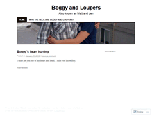 Tablet Screenshot of boggyandloupers.wordpress.com