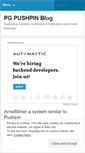 Mobile Screenshot of pgpushpin.wordpress.com