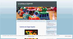 Desktop Screenshot of laceramicaenguatemala.wordpress.com